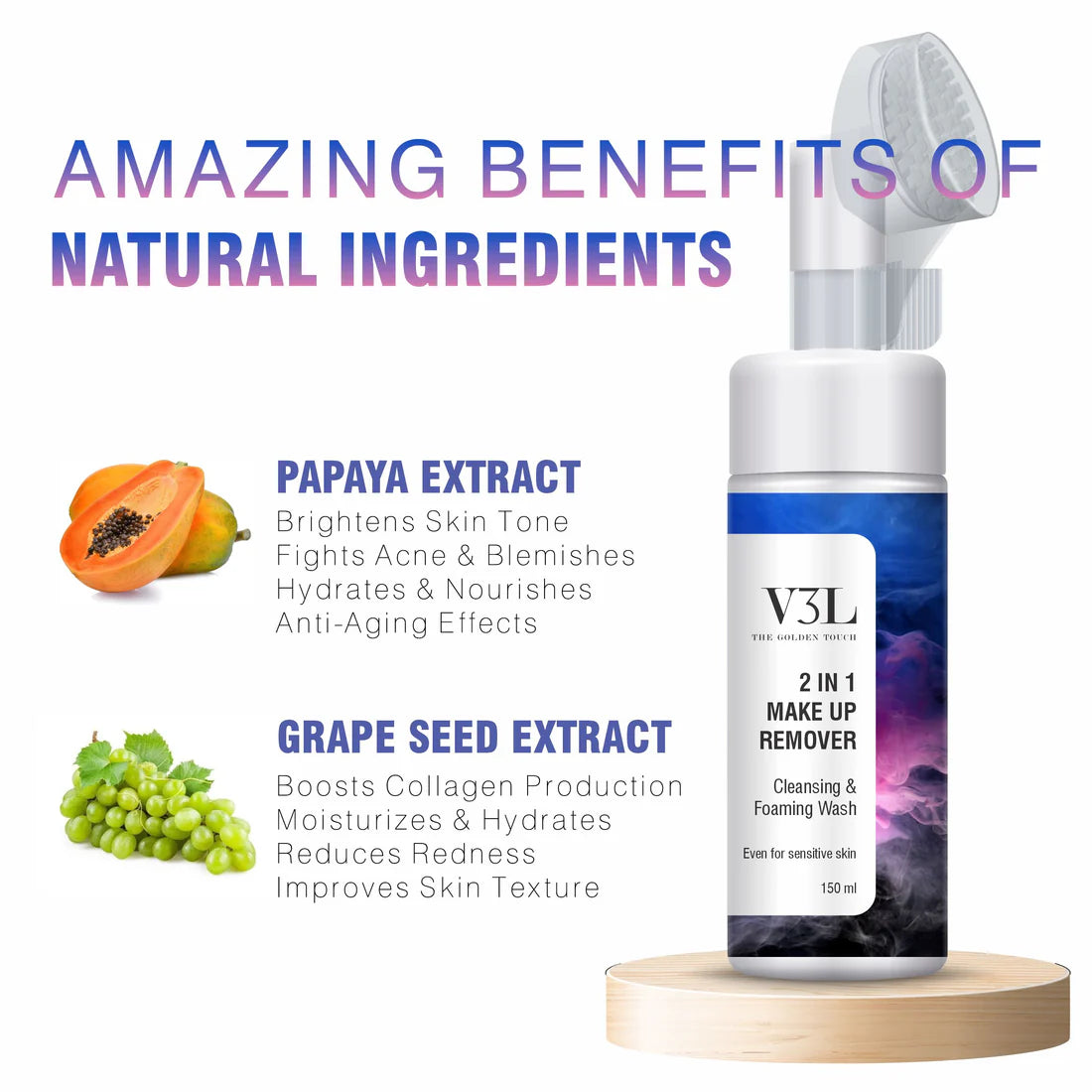 V3L 2 in 1 MAKEUP REMOVER CLEANSING-150ml