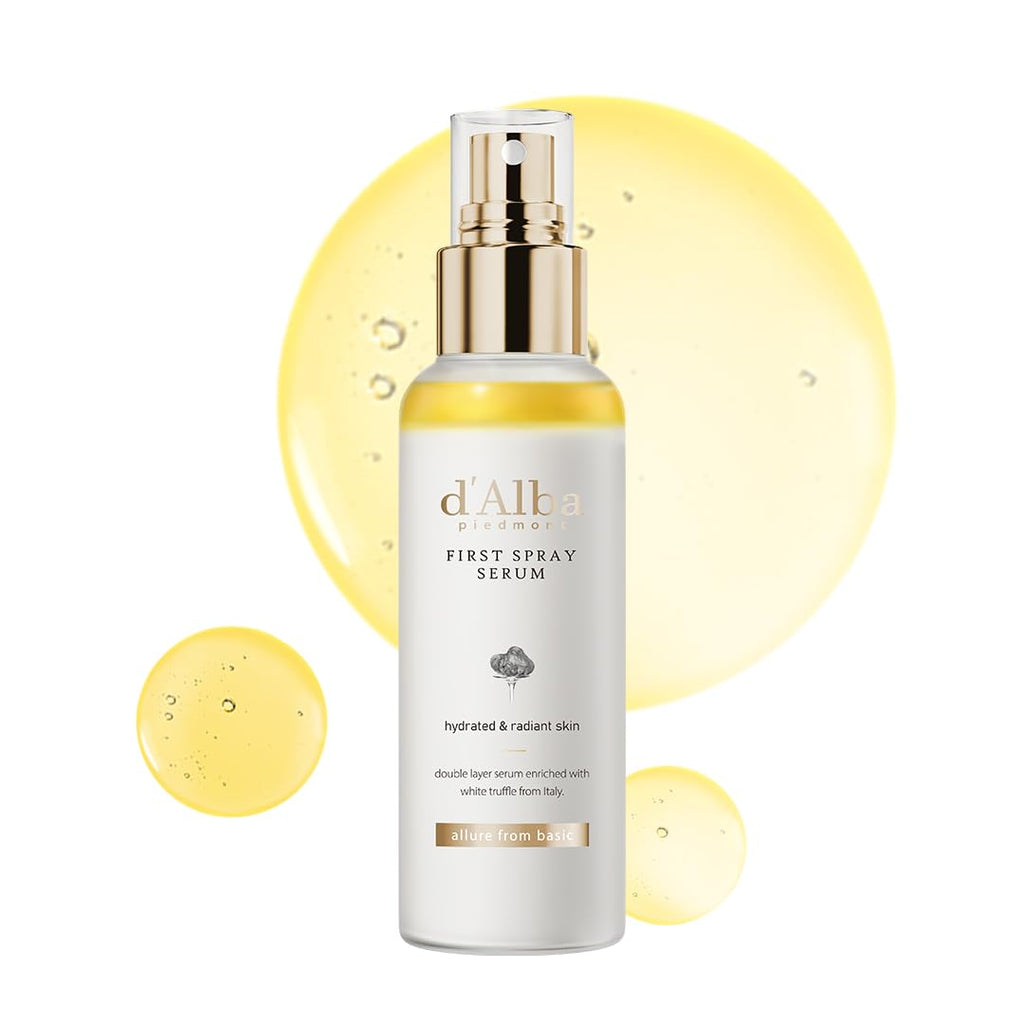dAlba piedmont White Truffle First Spray Serum, Vegan, Non Comedogenic, Face Moisturizer (100ml)