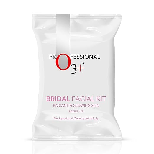 O3+ Bridal Facial Kit for Radiant & Glowing Skin with Hyaluronic Acid, Glycolic Acid and Niacinamide - Ideal for All Skin Types (60g+69ml)