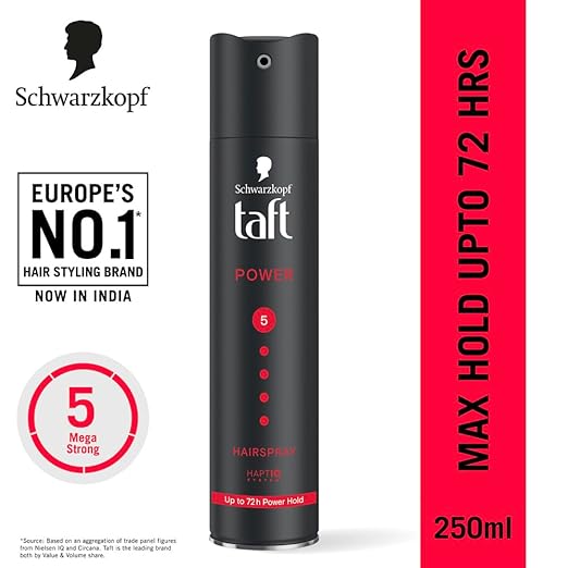 taft hair spray black -hold 5-250ml