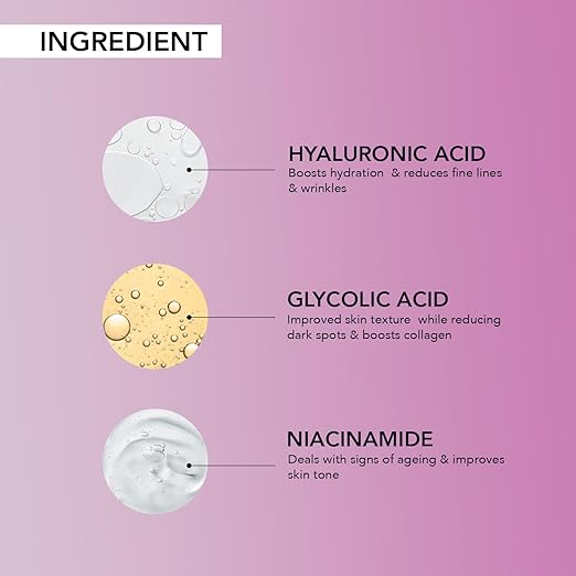 O3+ Bridal Facial Kit for Radiant & Glowing Skin with Hyaluronic Acid, Glycolic Acid and Niacinamide - Ideal for All Skin Types (60g+69ml)
