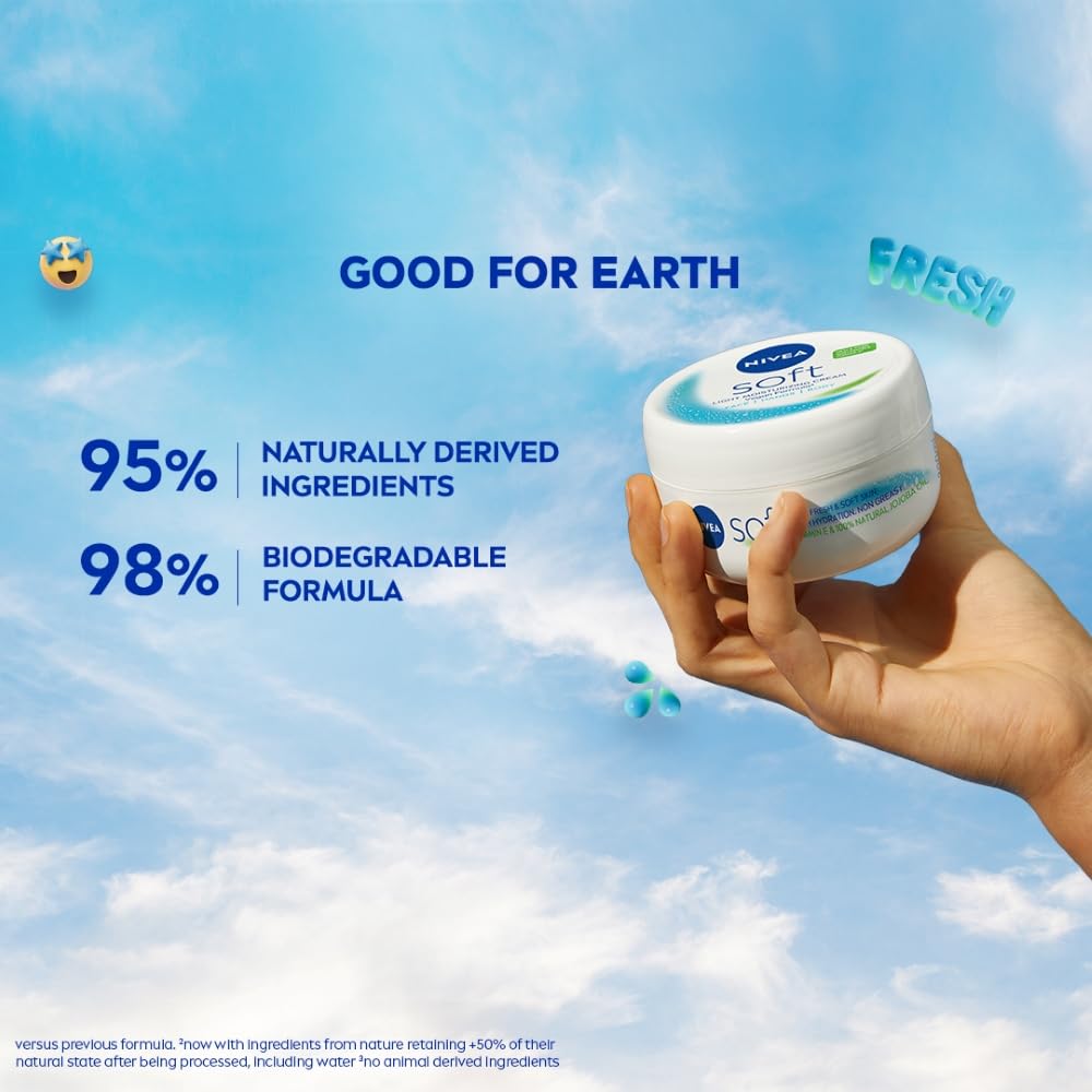 NIVEA Soft Light Moisturizer, 300 ml
