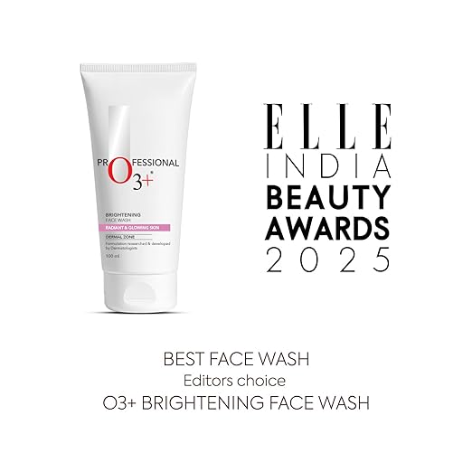 O3+ Brightening Face Wash with Cucumber and Aloe Vera Extracts, Gentle Daily Cleanser for Sensitive and All Skin Types, Deep Cleansing Formula That Maintains Natural Moisture Balance, 100 ml