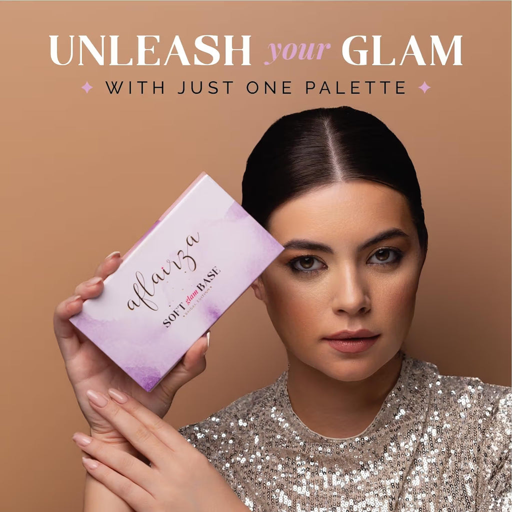Aflairza 8 Shades Soft Glam Base Makeup Palette Foundation, Concealer & Contour (25g)
