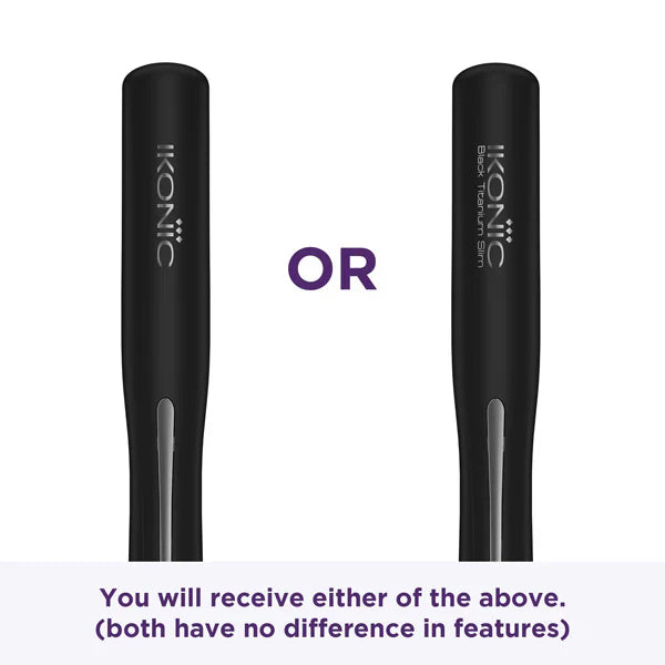 Ikonic Professional Black Titanium Slim 3.0 Hair Straightener