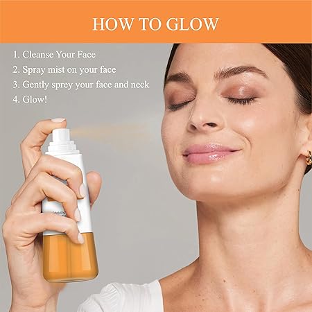 V3l 5% Glycolic Acid Glow Tonic skin cell renewal exfoliating facial toner for uneven skin tone 110 ml