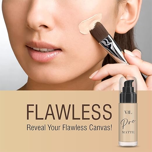 V3L Pro Matte Foundation is a lightweight, high-coverage foundation designed for normal to oily skin.