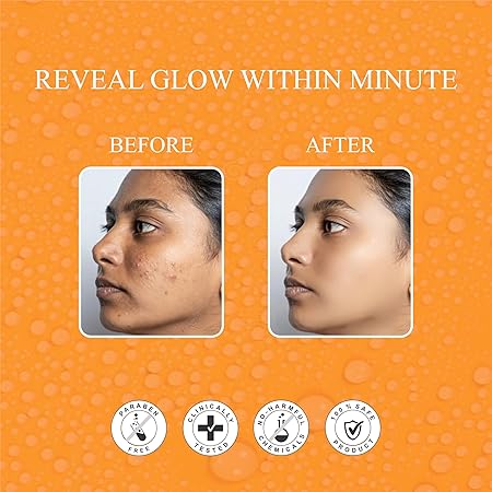 V3l 5% Glycolic Acid Glow Tonic skin cell renewal exfoliating facial toner for uneven skin tone 110 ml