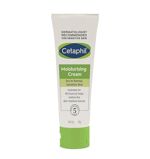 Cetaphil Moisturizing Cream for Dry to Normal Sensitive Skin, 80g