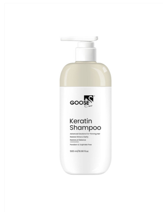 Goose care Keratin Shampoo For Improve Hair Strength - 500 ml