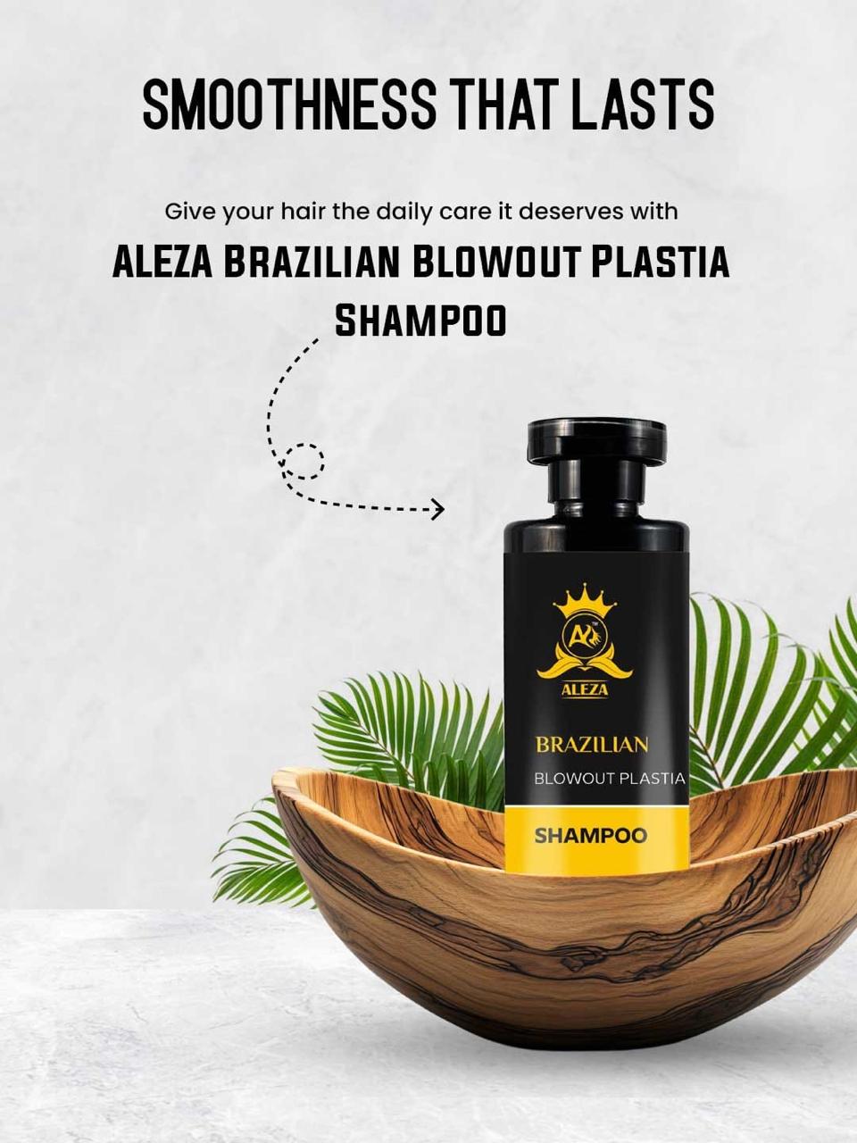 aleza brazilian blowout plastia shampoo(250ml) + mask(350ml) combo