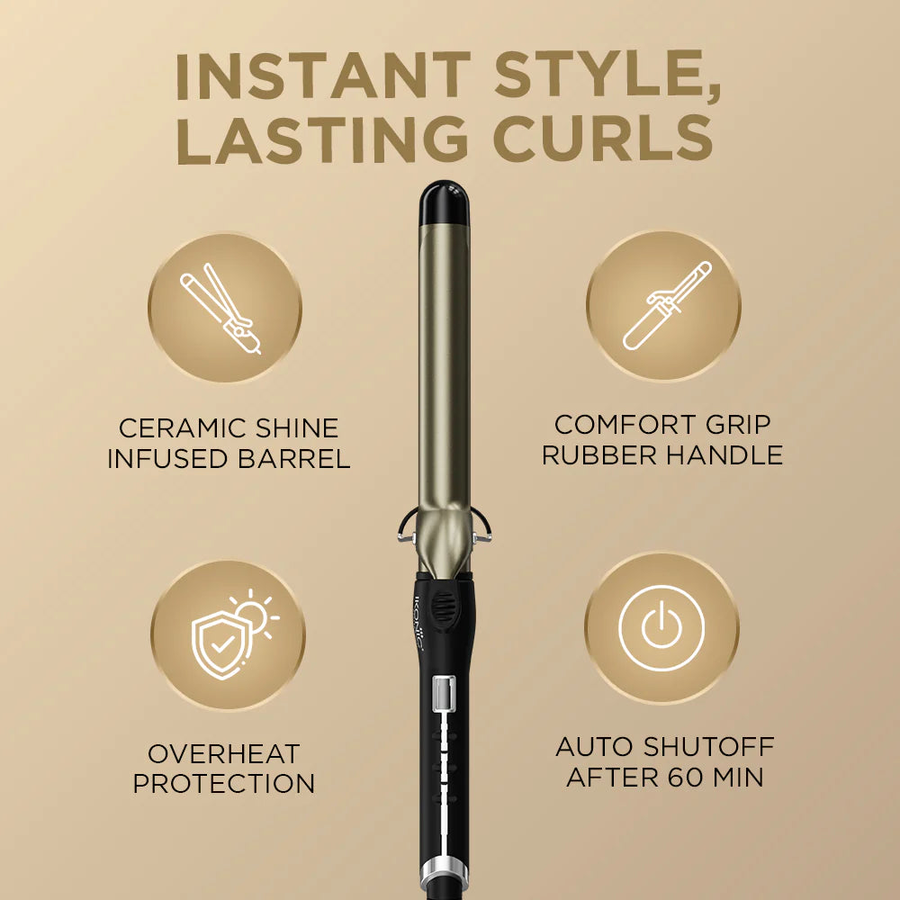 Ikonic Professional Curling Tong Hair Curler- 28mm