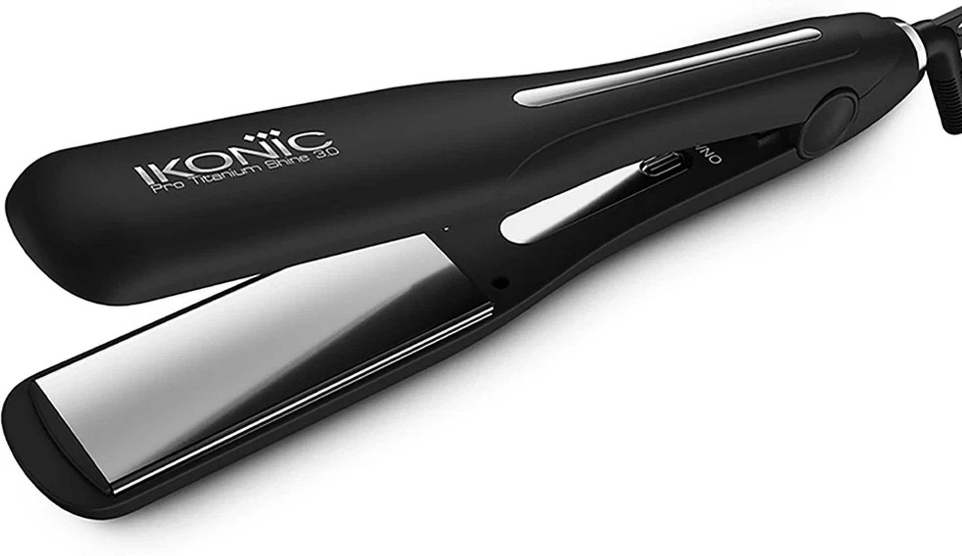 Ikonic Pro Titanium Shine 3.0 Hair Straightener (Black)