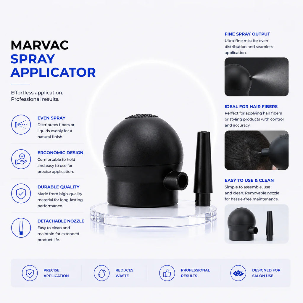Marvac Hair Fiber Spray Applicator - Precision Hair Fiber Tool