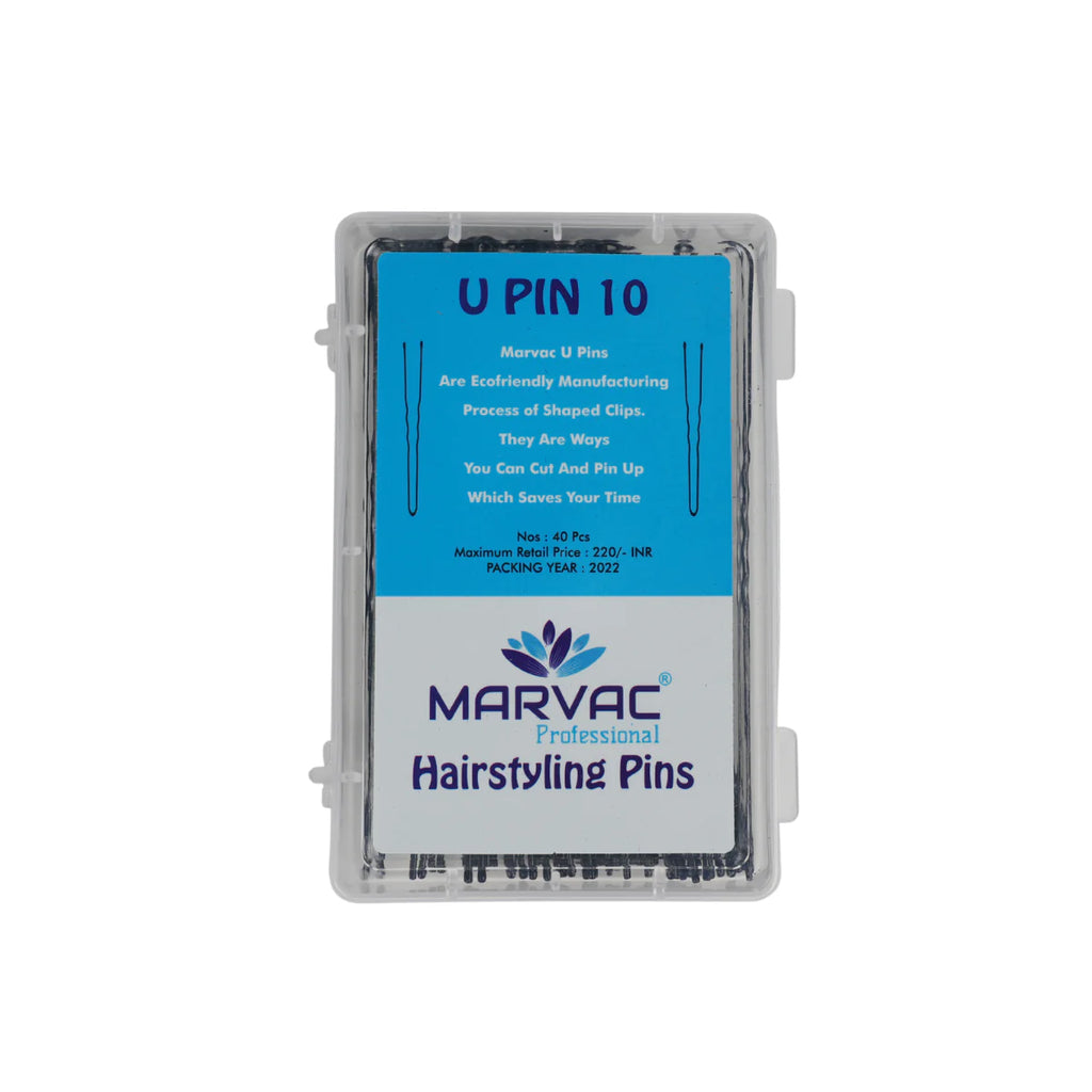 Marvac U Pins No.10 40pcs - Heavy Duty Hair Pins